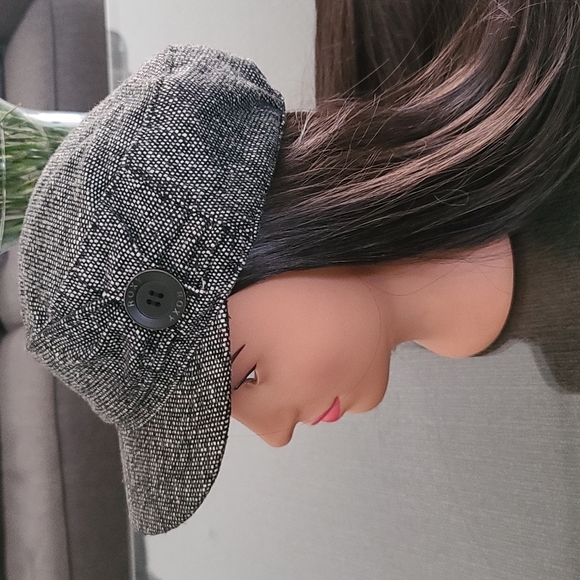 Roxy Accessories - Roxy Textured Herringbone Boucle Tweed Cadet Cap Hat
